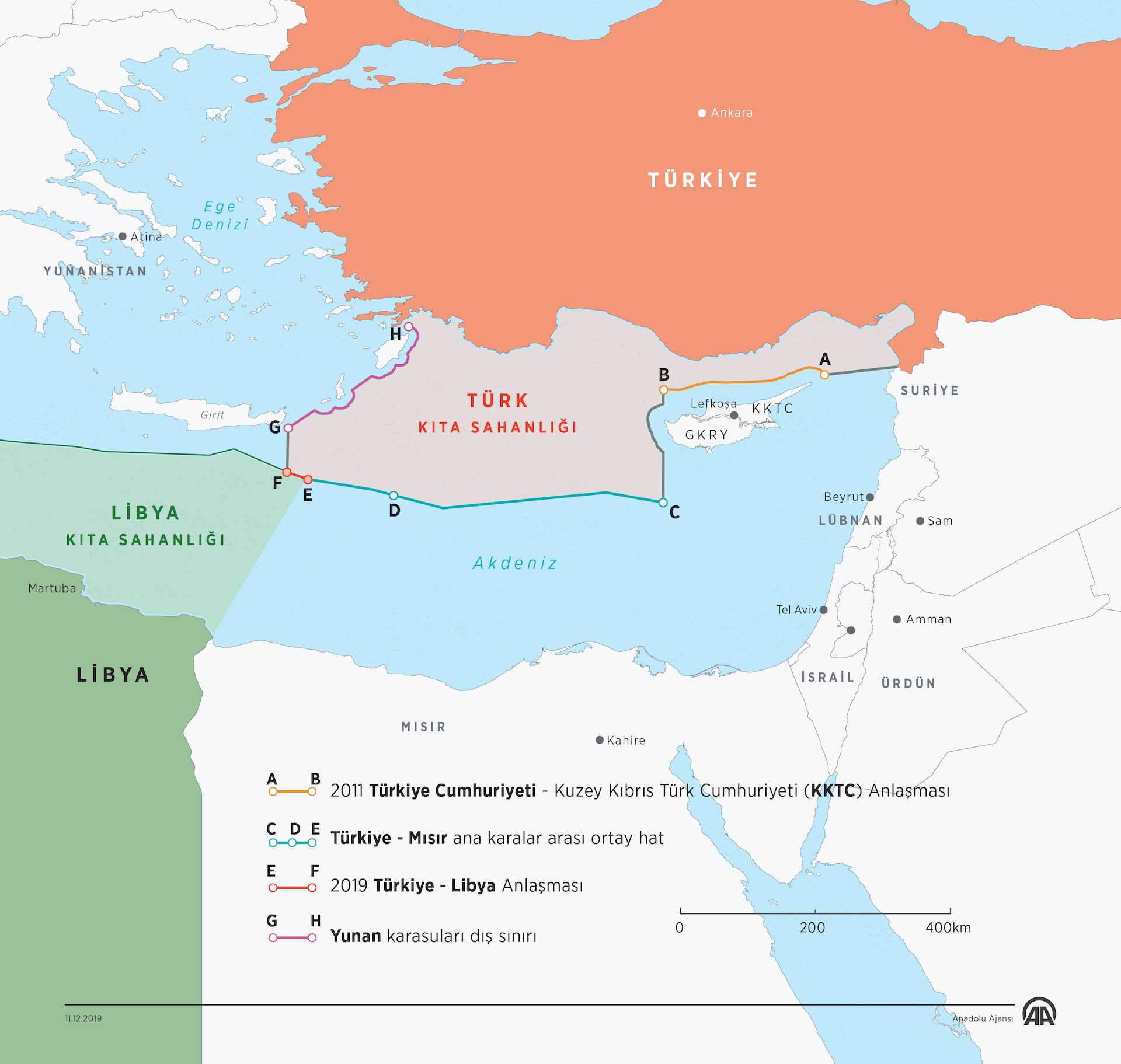 Doğu Akdeniz ve Libya (Kıta Sahanlıkları)