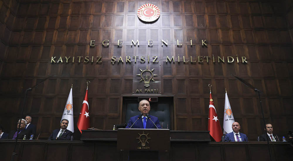 Recep Tayyip Erdoğan konuşma yapıyor