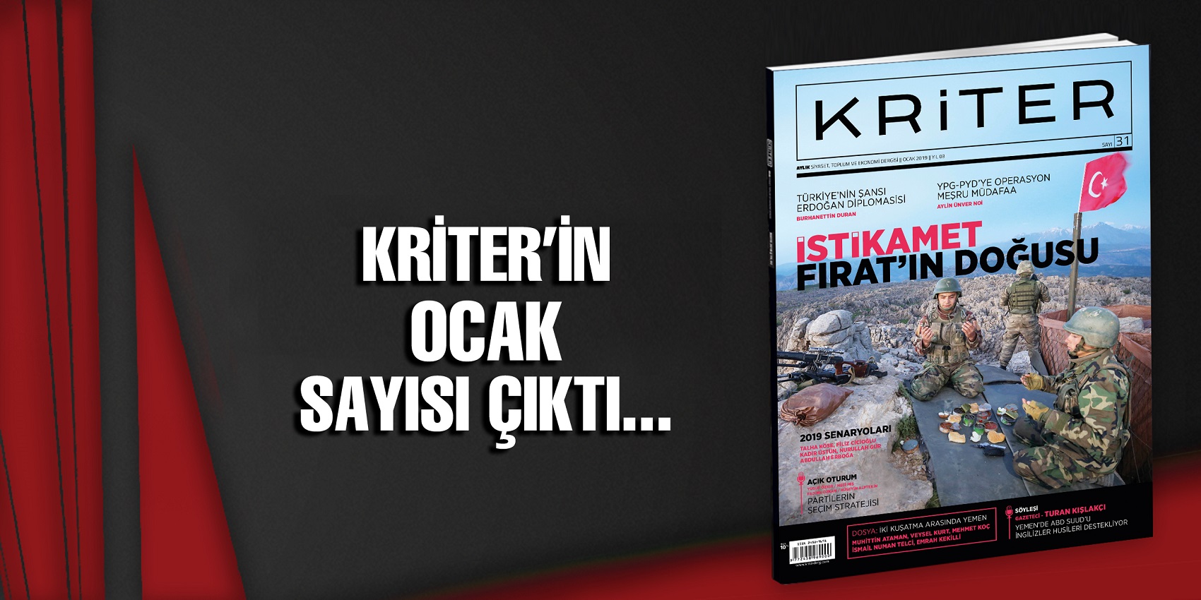 Kriter'in Ocak Sayısı Raflarda Yerini Aldı