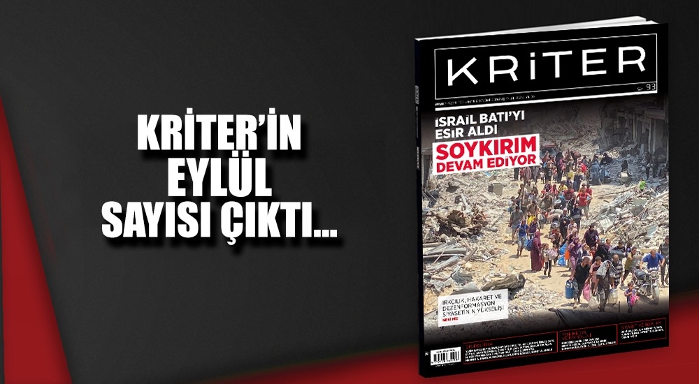 Kriter'in Eylül Sayısı Çıktı