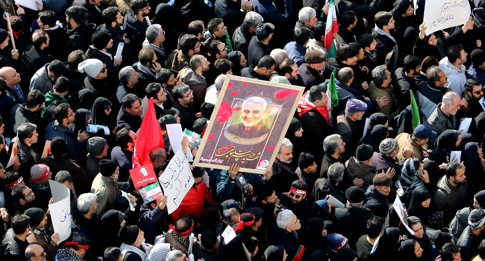 Kasım Süleymani'nin öldürülmesi sonrası Tahran Meydanı