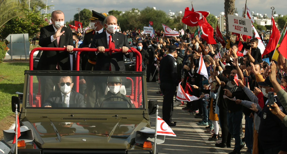 Türkiye Cumhurbaşkanı Recep Tayyip Erdoğan ve KKTC Cumhurbaşkanı Ersin Tatar