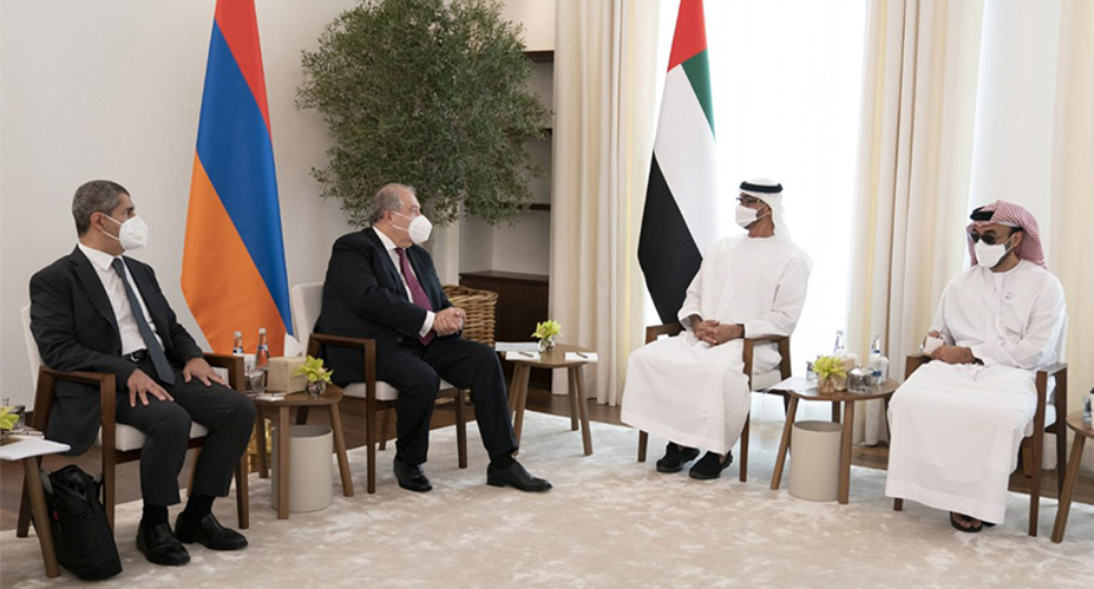 Ermenistan Cumhurbaşkanı Sarkisyan, Veliaht Prens Muhammed bin Zayed