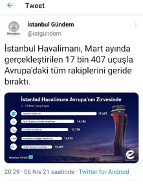 İstanbul Havalimanı Tweet