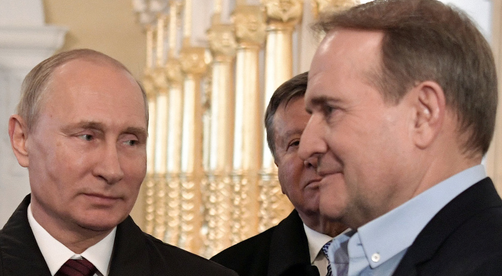 Rusya Devlet Başkanı Vladimir Putin ve Ukraynalı Politikacı Viktor Medvedchuk