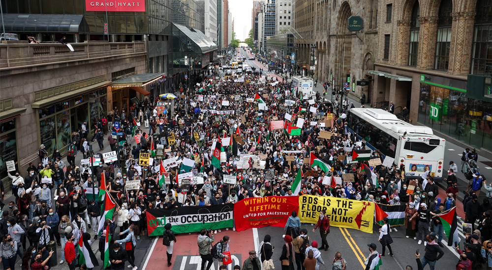 Filistin'e Destek Gösterileri, ABD