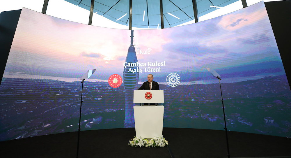 Çamlıca Kulesi'nin resmi açılışı Cumhurbaşkanı Erdoğan'ın katılımıyla gerçekleşti.