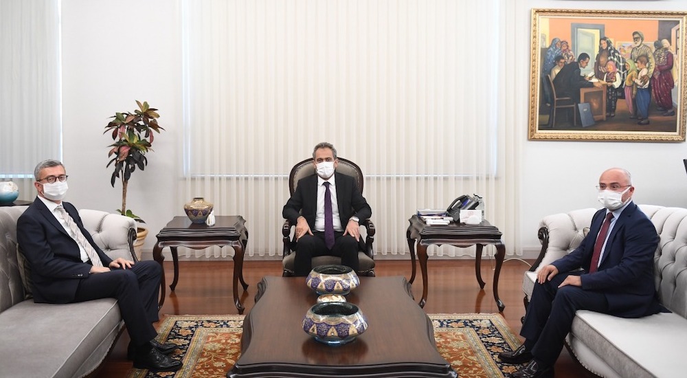 Milli Eğitim Bakanı Mahmut Özer'e ziyaret