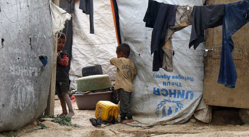 Yemen’in Sanaa kentinde bulunan bir kamp