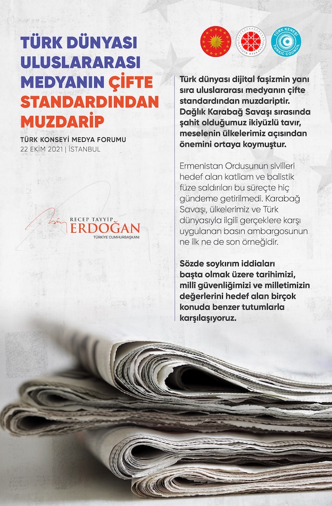 Türk Dünyası Uluslararası Medyanın Çifte Standardından Muzdarip