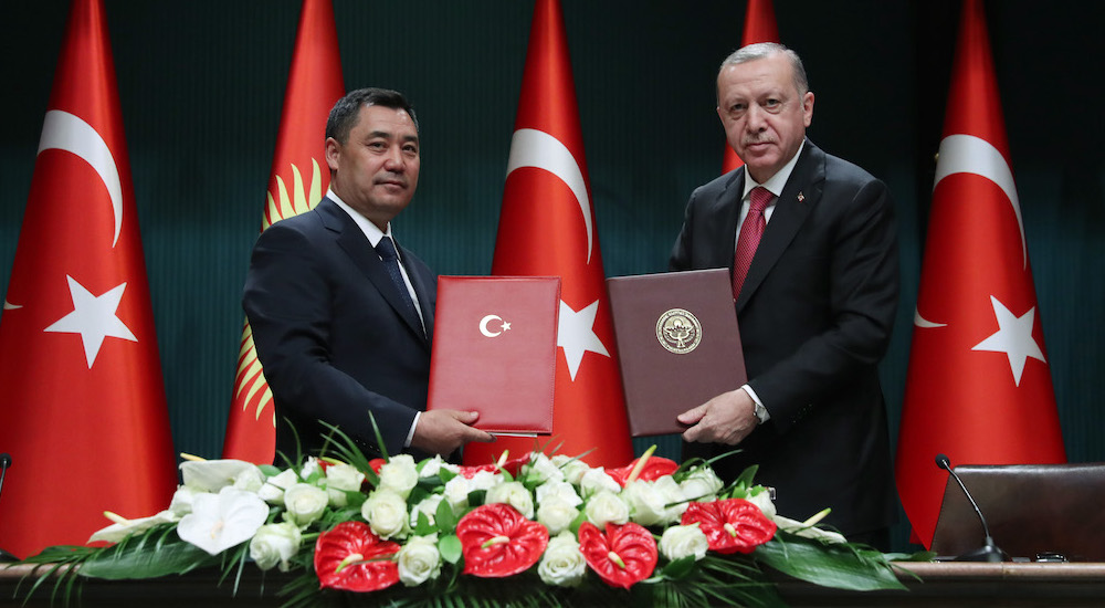 Cumhurbaşkanı Erdoğan ve Kırgızistan Cumhurbaşkanı Sadır Caparov