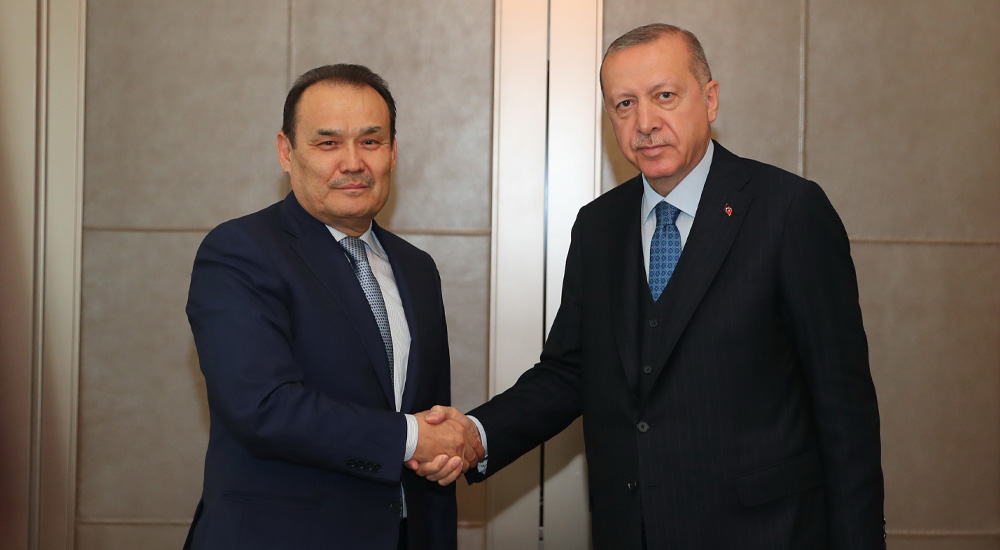 Cumhurbaşkanı Recep Tayyip Erdoğan ve Türk Konseyi Genel Sekreteri Baghdad Amreyev