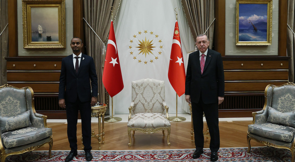 Cumhurbaşkanı Erdoğan ve Somali Adalet Bakanı Abdulkadir Mohamed Nur