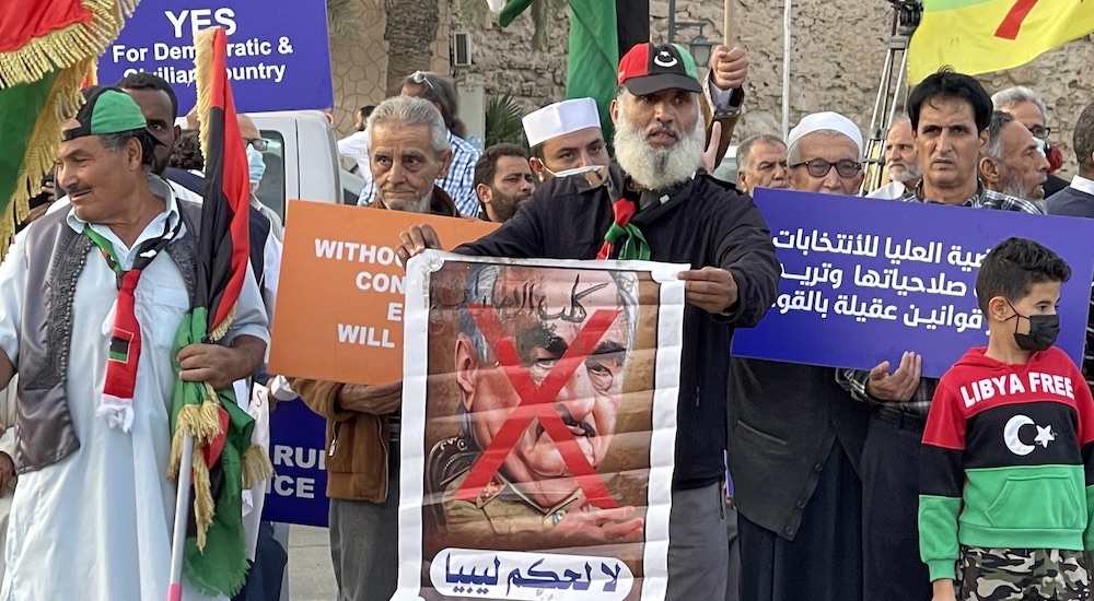 Libya'da Protesto