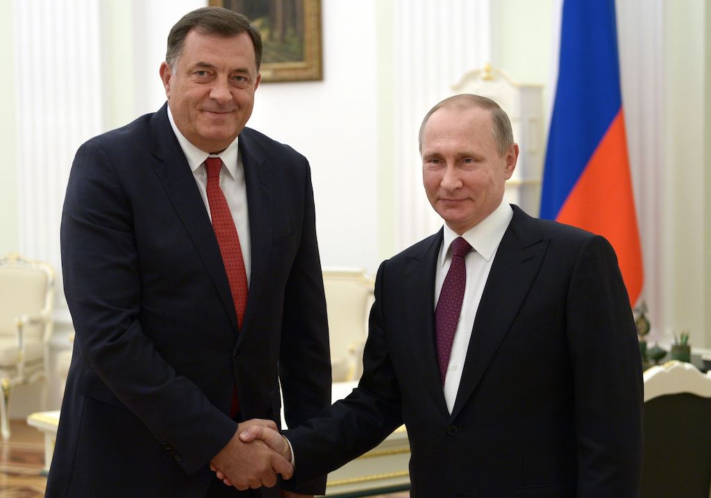 Milorad Dodik ve Vladimir Putin 