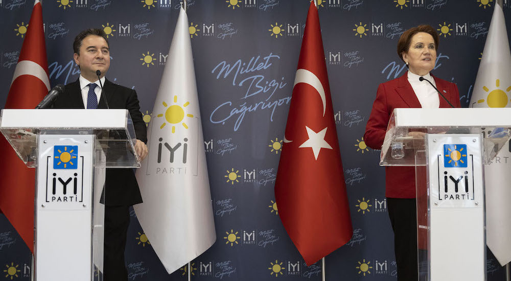 DEVA Partisi Genel Başkanı Ali Babacan ve İYİ Parti Genel Başkanı Meral Akşener