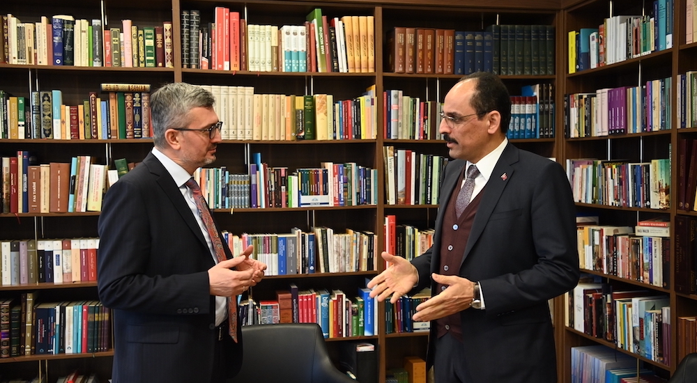 Cumhurbaşkanlığı Sözcüsü Büyükelçi İbrahim Kalın ve Kriter Dergisi Genel Yayın Yönetmeni Burhanettin Duran