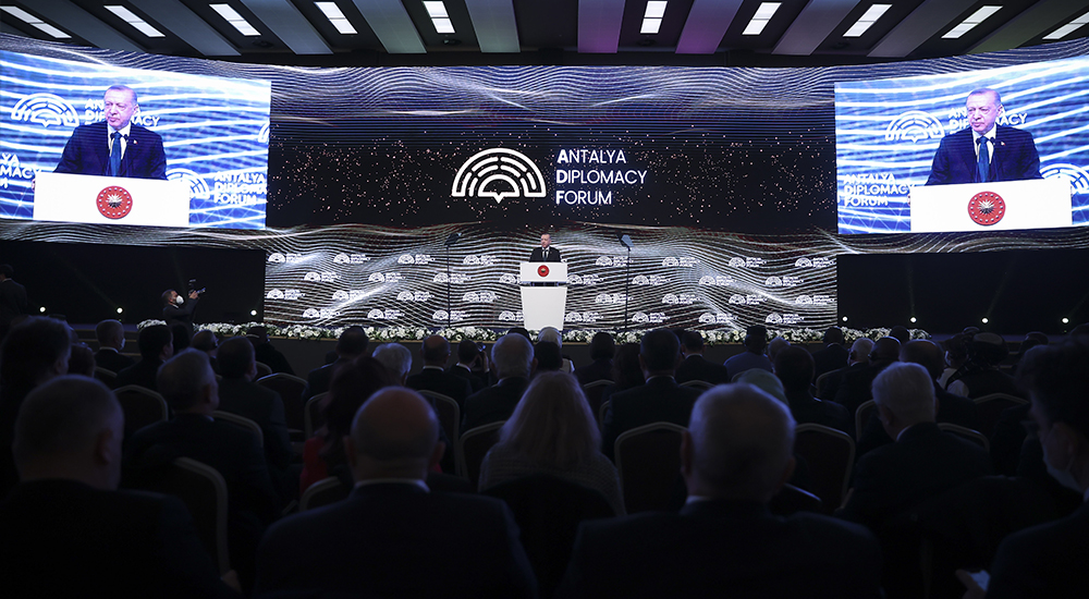 Erdoğan Antalya Diplomasi Forumunda