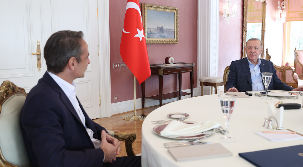 Cumhurbaşkanı Erdoğan ve Yunanistan Başbakanı Kiryakos Miçotakis