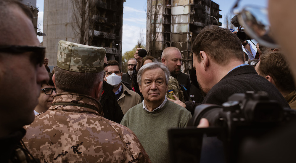 BM Genel Sekreteri Antonio Guterres Ukrayna'da