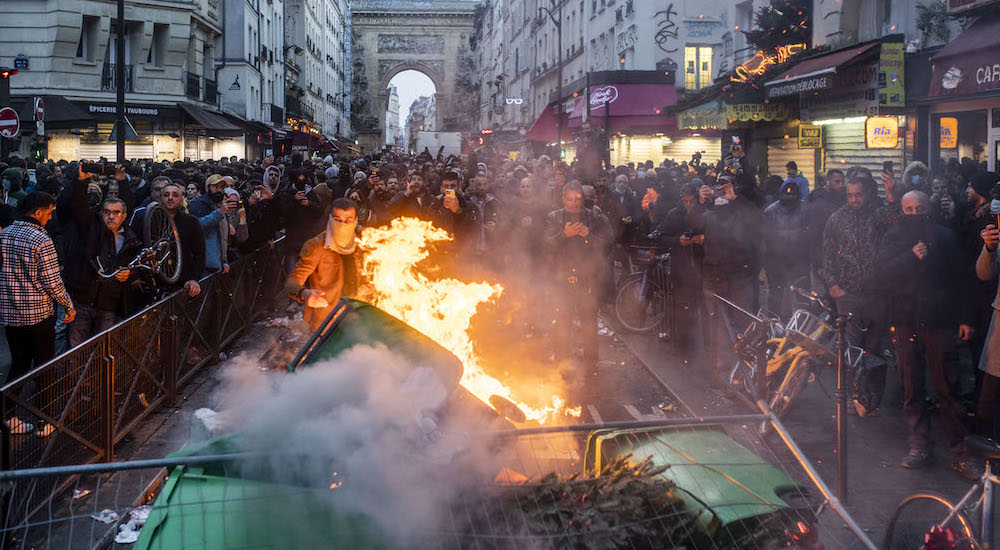 Fransa'nın başkenti Paris'teki gösteriler