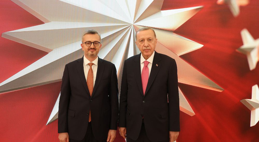 Cumhurbaşkanı Recep Tayyip Erdoğan ve SETA Genel Koordinatörü Burhanettin Duran