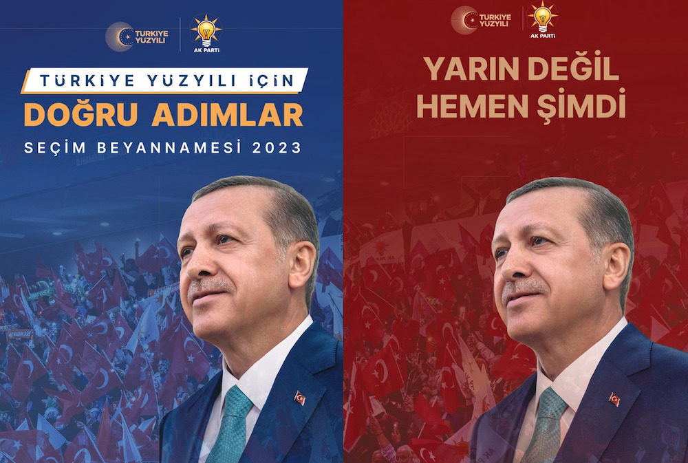 Erdoğan seçim afişleri