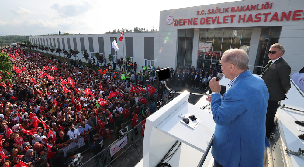 Cumhurbaşkanı Erdoğan, Defne Devlet Hastanesi açılış töreninde