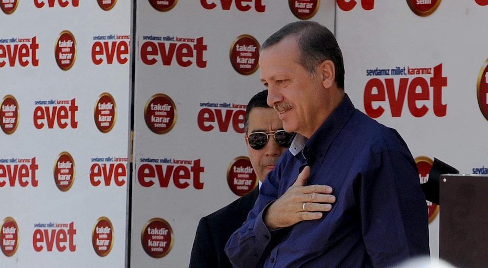 “Evet” mitinginde Erdoğan 