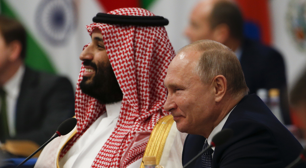 Rusya Devlet Başkanı Vladimir Putin ile Suudi Arabistan Veliaht Prensi Muhammed bin Selman