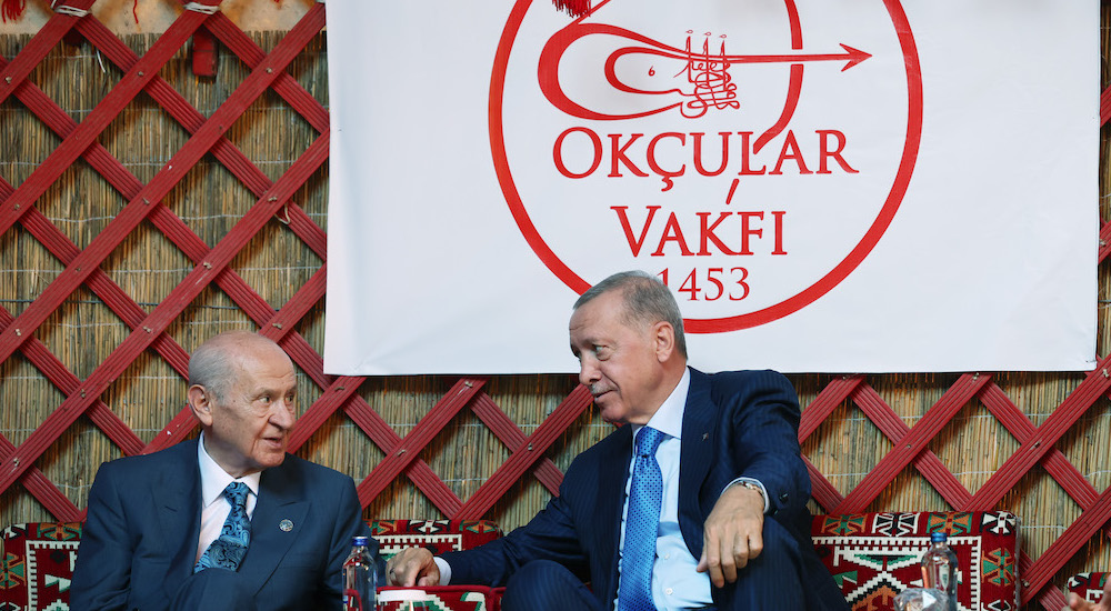 Erdoğan ve Bahçeli, Ahlat'taki etkinlik alanında han çadırında bir süre kaldılar