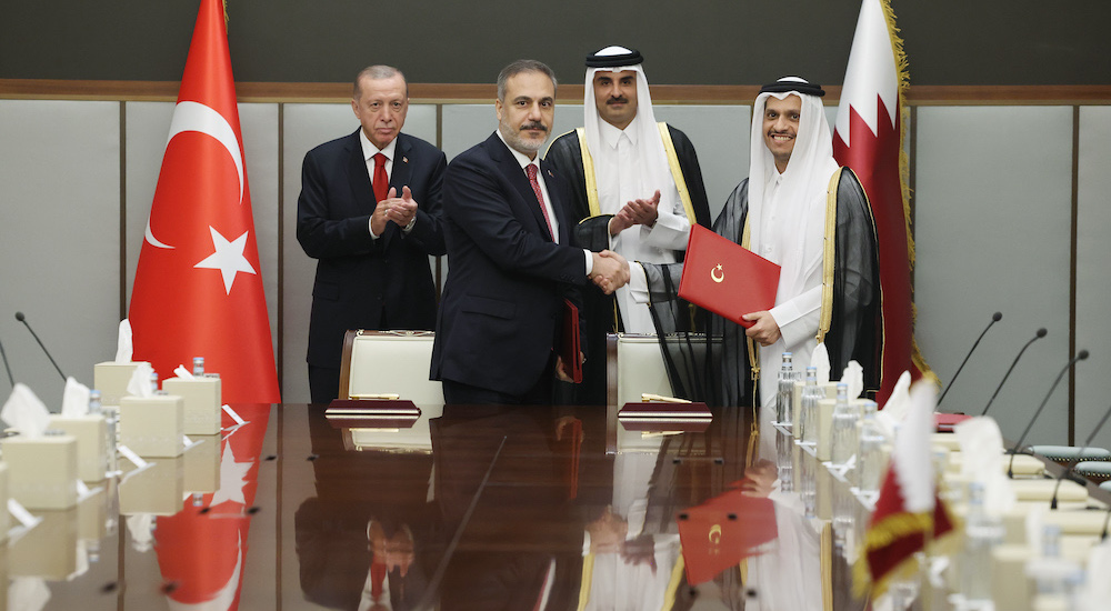 Cumhurbaşkanı Erdoğan ve Dışişleri Bakanı Hakan Fidan Katar'ın başkenti Doha'da