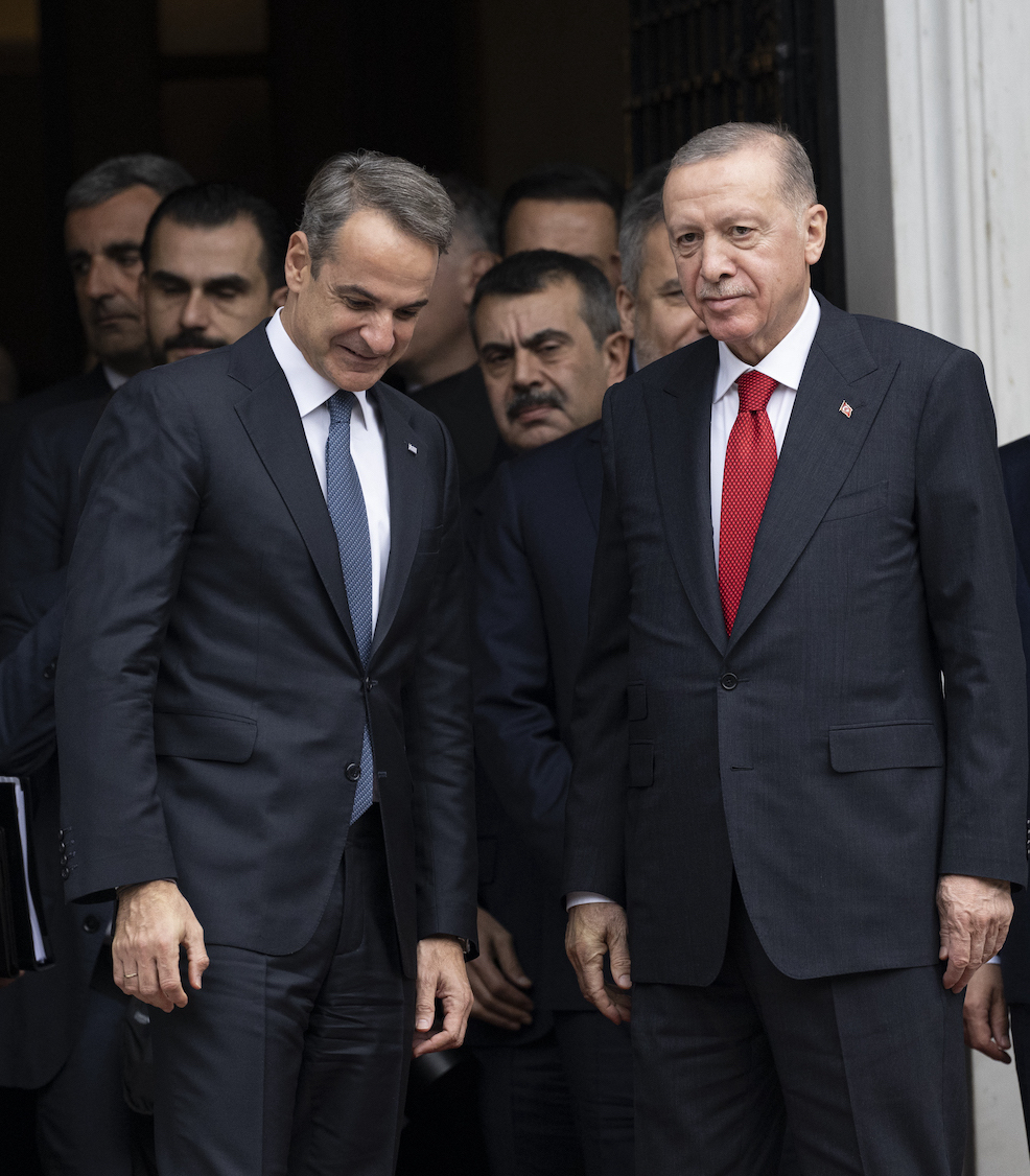 Cumhurbaşkanı Erdoğan, Yunanistan Başbakanı Miçotakis ile