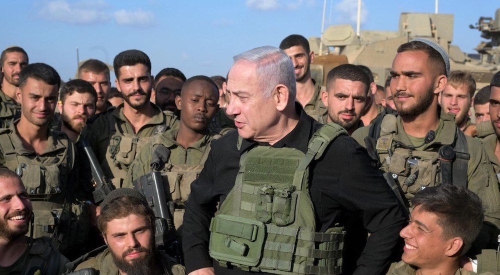 İsrail Başbakanı Binyamin Netanyahu, Gazze sınırı yakınlarında