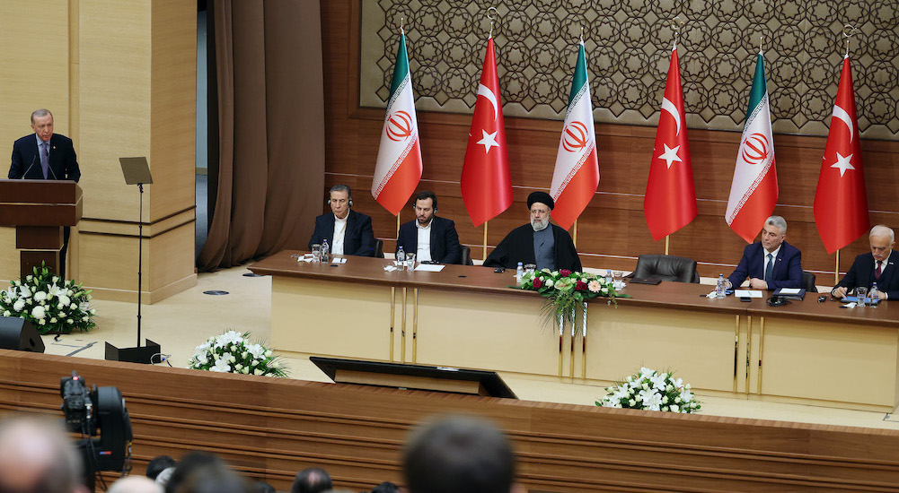 Cumhurbaşkanı Erdoğan, İran Cumhurbaşkanı İbrahim Reisi ile Türkiye-İran İş Forumu’nda