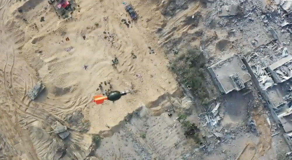 İzzeddin el-Kassam Tugayları Gazze'nin Beyt Hanun kentinde dronla