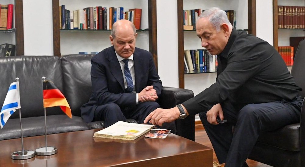 İsrail'i ziyaret eden Almanya Başbakanı Olaf Scholz, Netanyahu ile